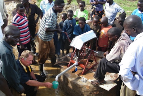 Installing a rope pump in Kenya